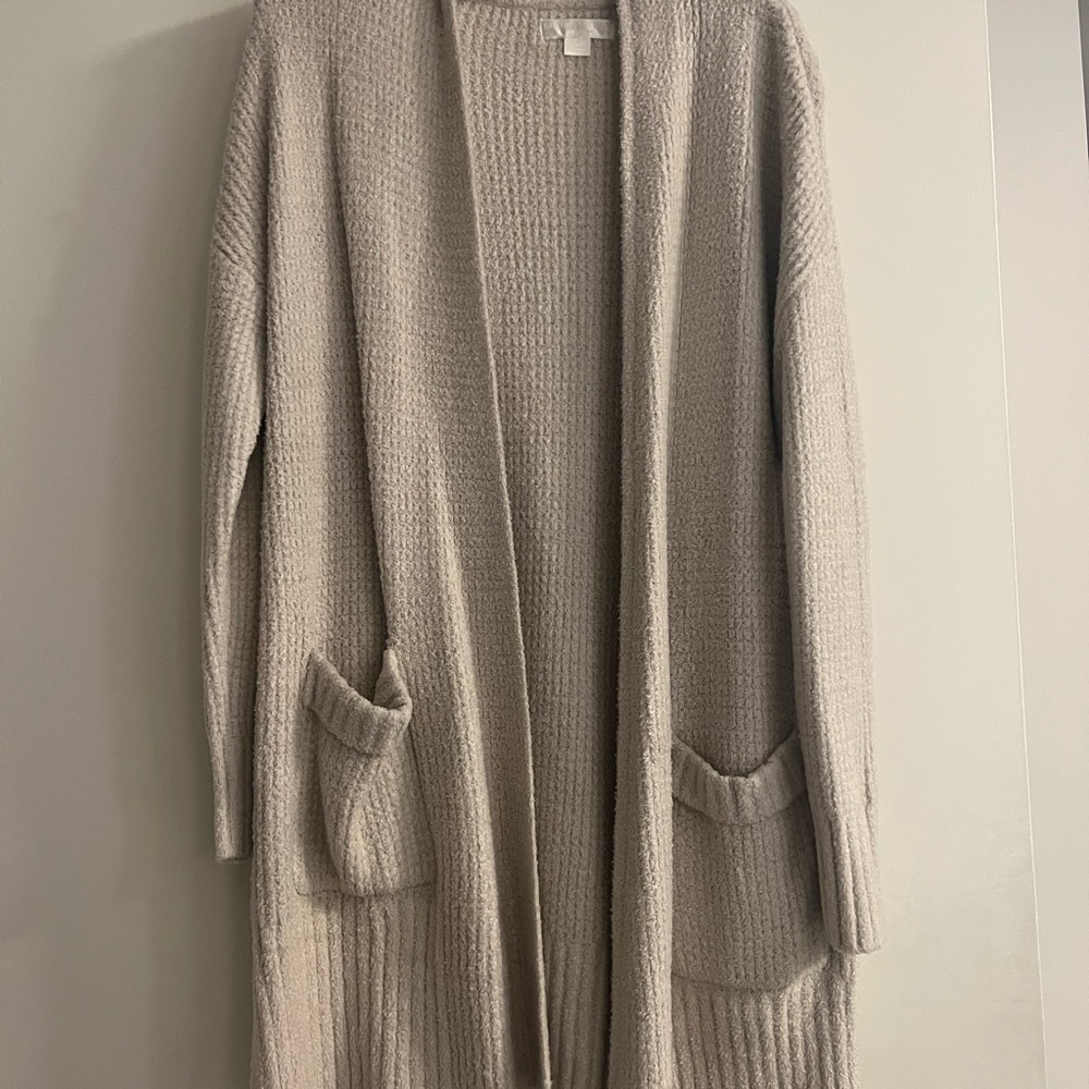 Barefoot Dreams Cream Long Cardigan
